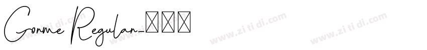Gorme Regular字体转换